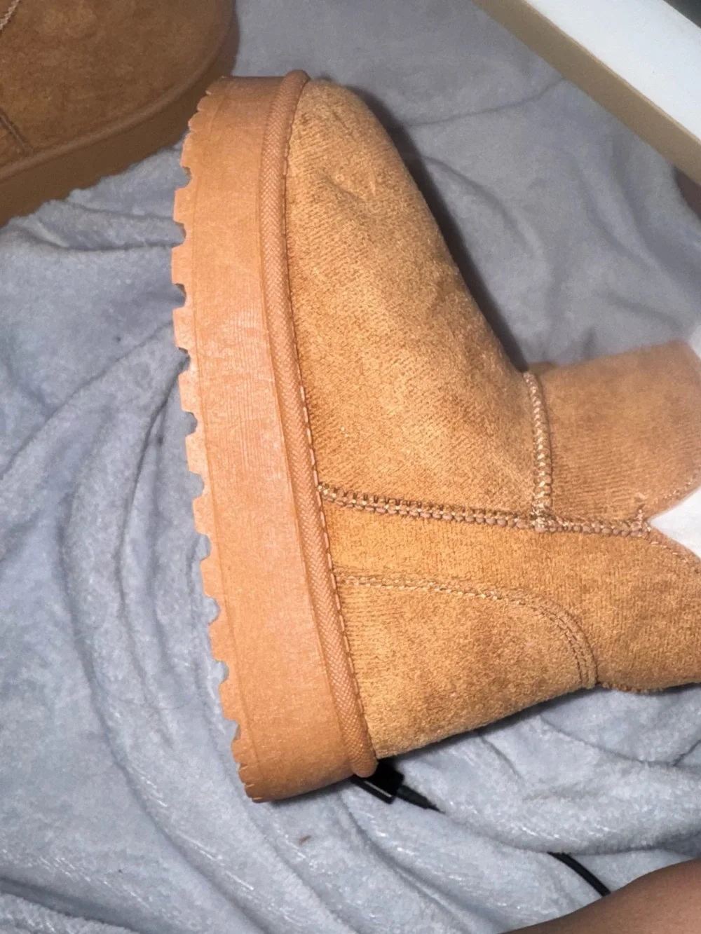 Pop Girls shearling-style boots for girls; sizes available: 11, 12, and 4.